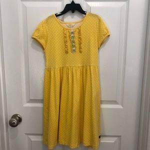 Matilda Jane Girls Yellow Polka Dot Dress